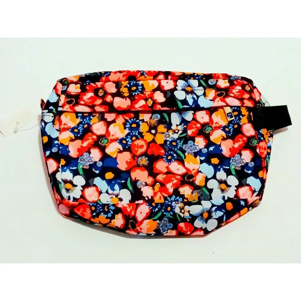 Under One Sky Floral Soft Shell Toiletry Make Up Travel Bag With Wrist Strap NWT